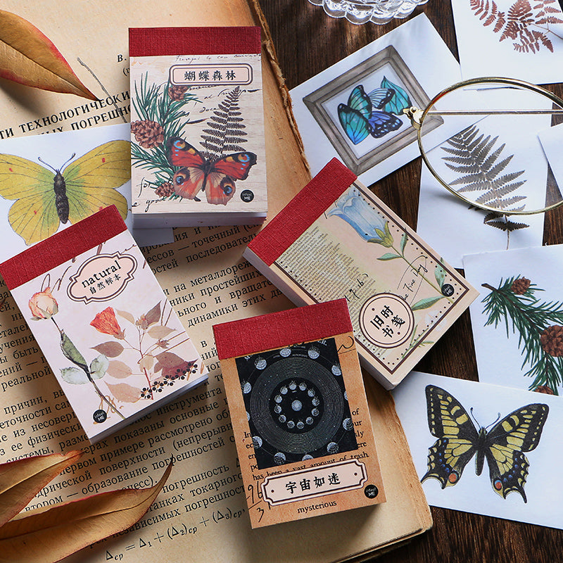 The Dreamer's Reverie vintage washi sticker book - 50 sheets romantic aesthetic journal stickers