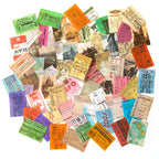 Ticket Stubs theme — 100-piece grid of vintage ticket papers