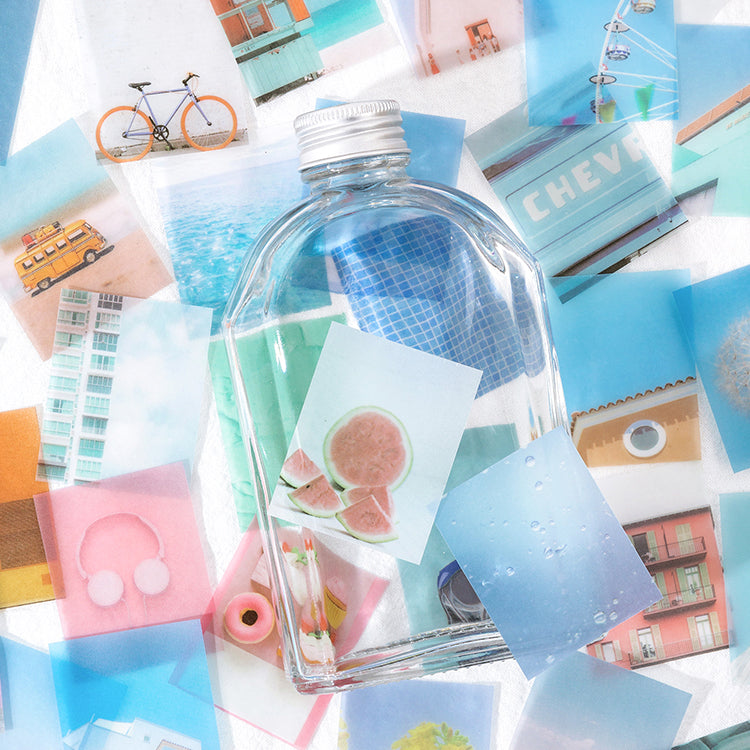 Translucent vellum paper collection showing semi-transparent layering effects for creative projects
