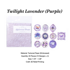 Purple magic theme wax seal stickers lavender color for decorative sealing
