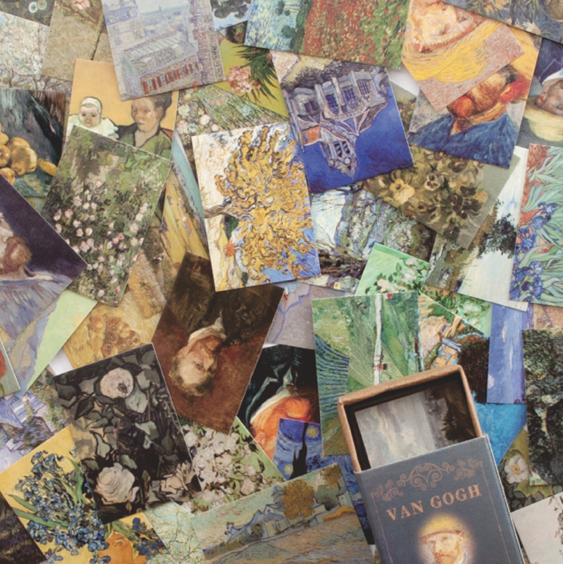 Van Gogh masterpieces miniature art cards