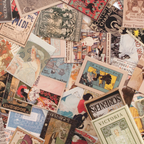 Victoria vintage mini cards featuring Victorian era designs and romantic vintage aesthetics