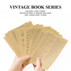 Vintage Book Series kraft paper - old book page backgrounds for journaling