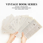 Vintage Book Series writing paper - no-bleed background paper for crafts