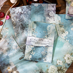 Vintage botanical paper pack detail showing floral motifs - perfect for card making