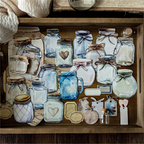 Vintage bottle label stickers - 25 pack with apothecary designs