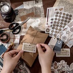 Mixed media paper with vintage room scenes - 160gsm premium quality