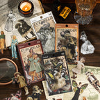 Vintage European Portrait Stickers - 30 PET Sheets
