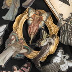 Vintage European Portrait Stickers - 30 PET Sheets