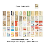 Vintage freight labels and tags pocket sticker ephemera