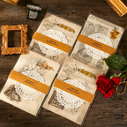 Vintage Background Paper Set A6 Size - Lace and Retro Design Details