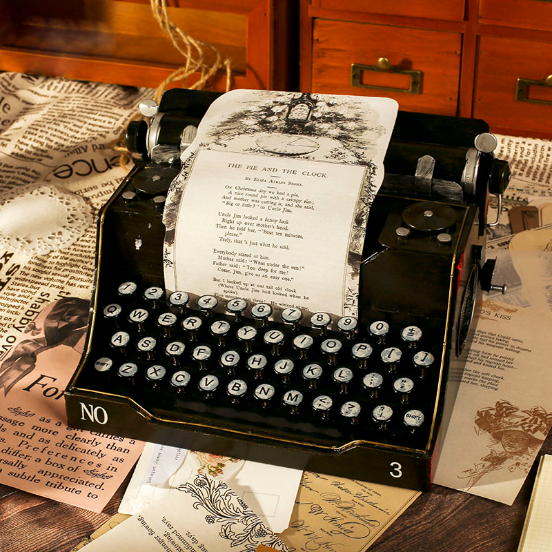 Antique Style Background Paper Set - Decorative Ephemera for Scrapbooks