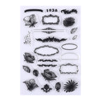 Vintage Ephemera Clear Silicone Stamp Collection