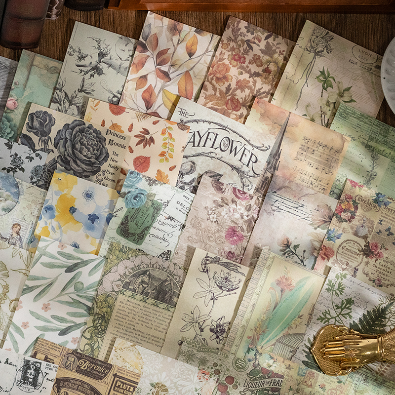 Close-up of vintage background paper with distressed textures