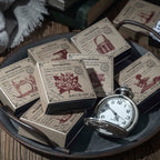 Vintage monochrome sketch stickers 100pcs pack - retro craft collection overview