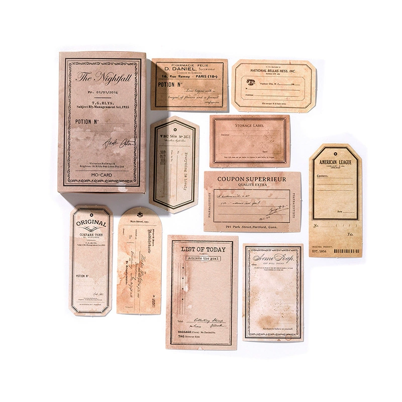 Vintage apothecary tags and potion label stickers