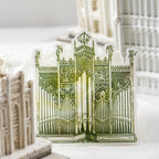 Vintage castle background paper detail, gothic medieval building design for scrapbooking and journaling