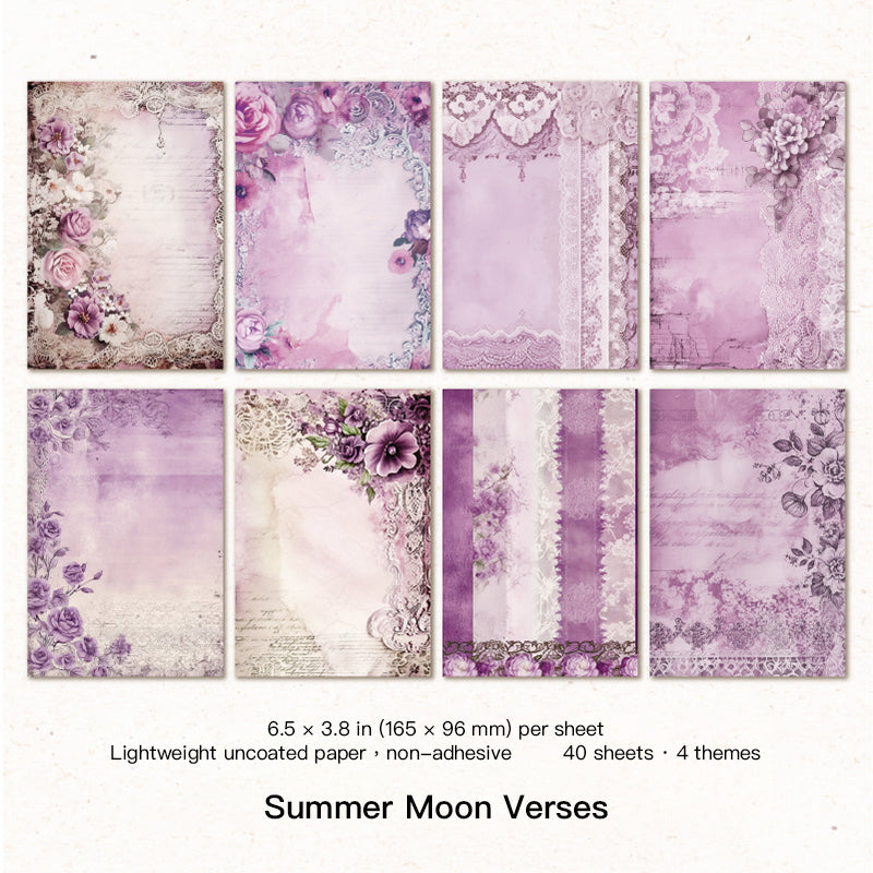 Eight sepia-toned vintage paper sheets with cream roses, aged lace, and warm timeworn textures in a grid layout.