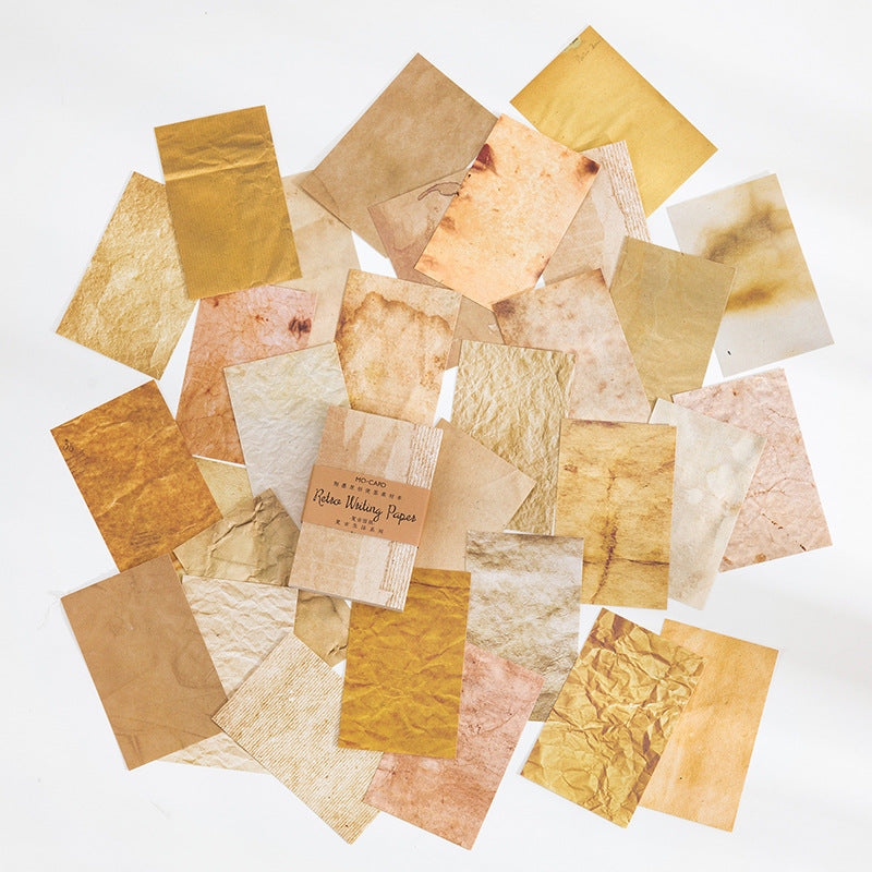 Vintage Letters theme — pile of yellowed letter papers