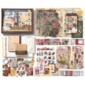 Variant image for The Complete Set (Letter From Flowers) vintage floral scrapbook starter kit gift box. Displays the beautiful window display box featuring romantic rose illustrations, text 'Romantic Floral Series', and 'Contents: ~150 pcs' for aesthetic journaling.