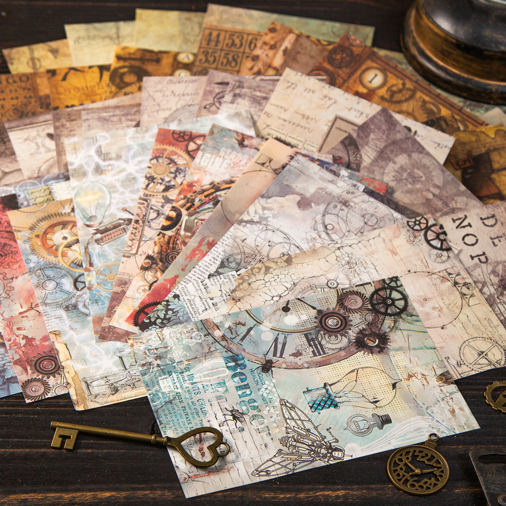  "Voyage of Discovery retro sticker pack featuring antique travel and exploration designs"