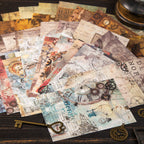  "Voyage of Discovery retro sticker pack featuring antique travel and exploration designs"