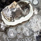  "Fairy tale lace sticker collection with 24 waterproof decorative stickers for journaling and scrapbooking"