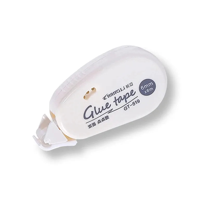 White double-sided glue tape roller