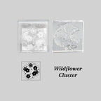 Wildflower Cluster lace stamp with small flower bouquet impression