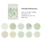 Wildflower Sea laser-cut lace memo pad design with botanical floral pattern