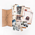 Vintage world atlas and map ephemera paper pack for travel journal