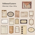 Vintage Letter Sticker Pack — 30 Pcs
