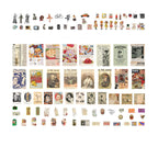 Yesterday Once More collection chart - all vintage collage paper designs in a grid