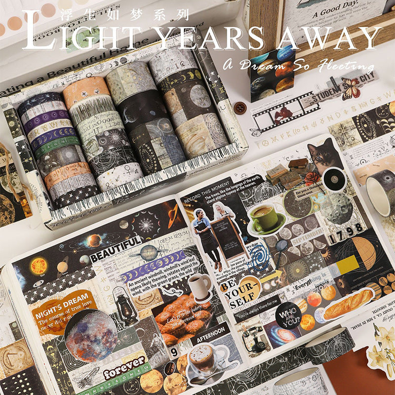 Vintage Landscape Washi Tapes - Borders & Scenes for Retro Journaling