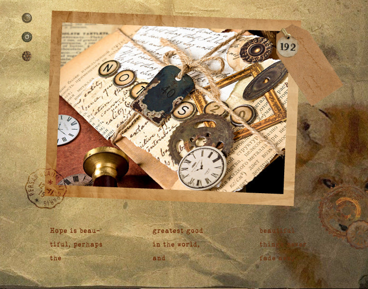 Thick Cardboard 3D Stickers - Vintage Gears for Journal & Ita-Bag Collage