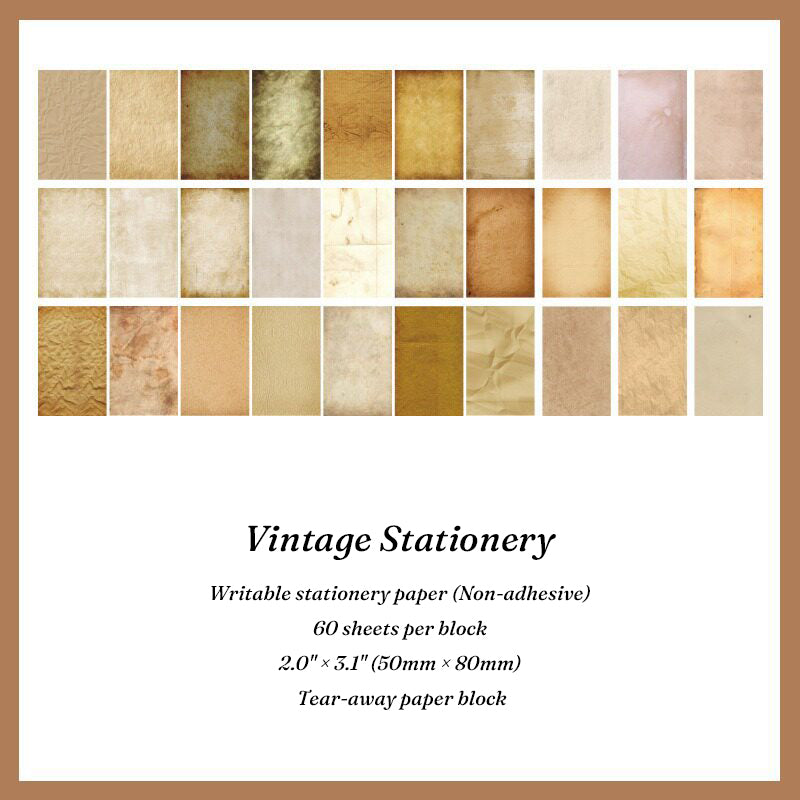 Aged paper texture block with coffee-stained and distressed backgrounds for collage bases