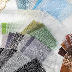 Complete collection of six mixed-texture specialty papers in muted architectural tones
