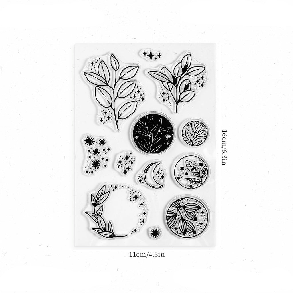 Aquatic plants clear stamp sheet – seaweed and underwater botanical designs