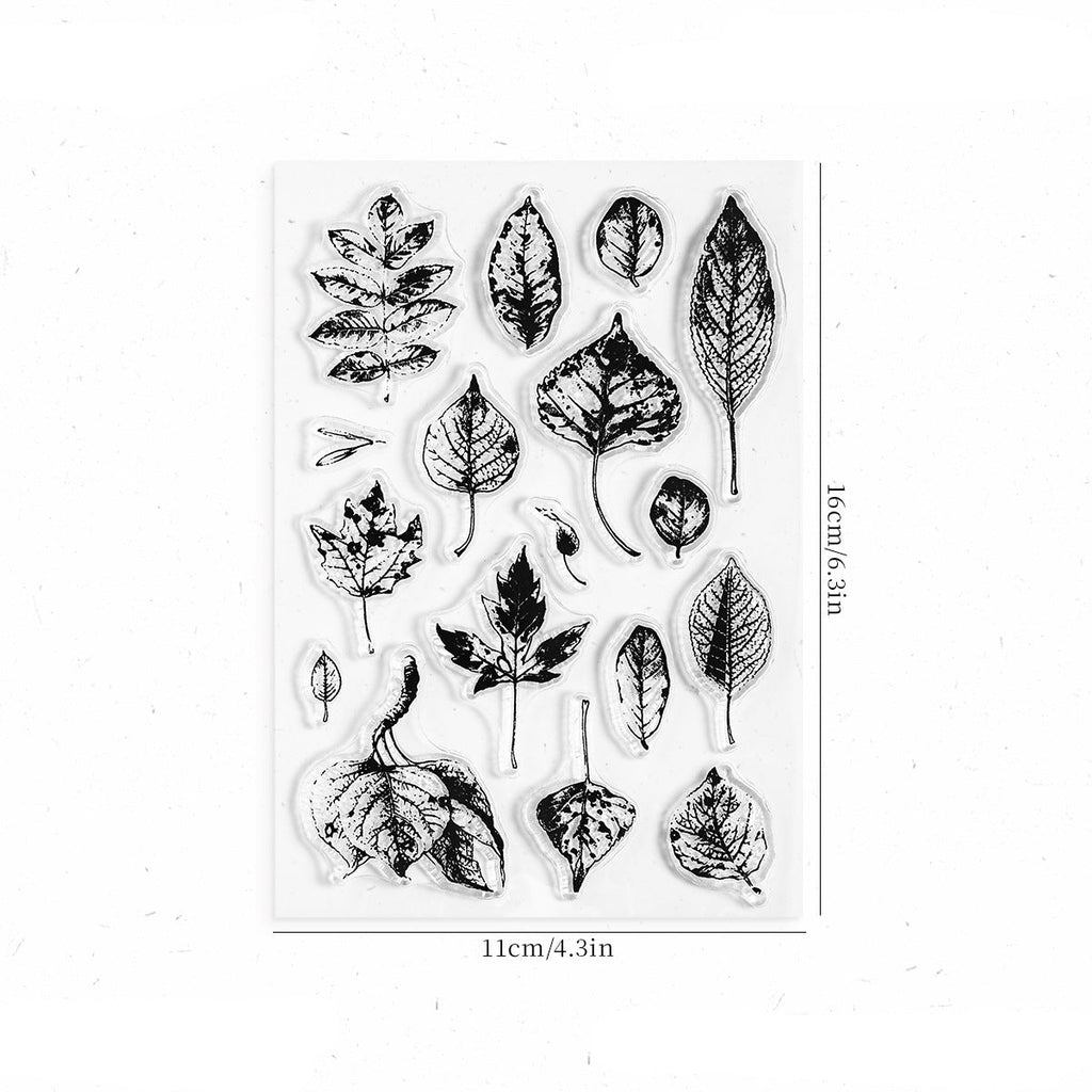 Botanical elements clear stamp sheet – leafy branch designs for journal pages