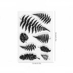 Falling leaves clear stamp sheet – fern and autumn leaf designs