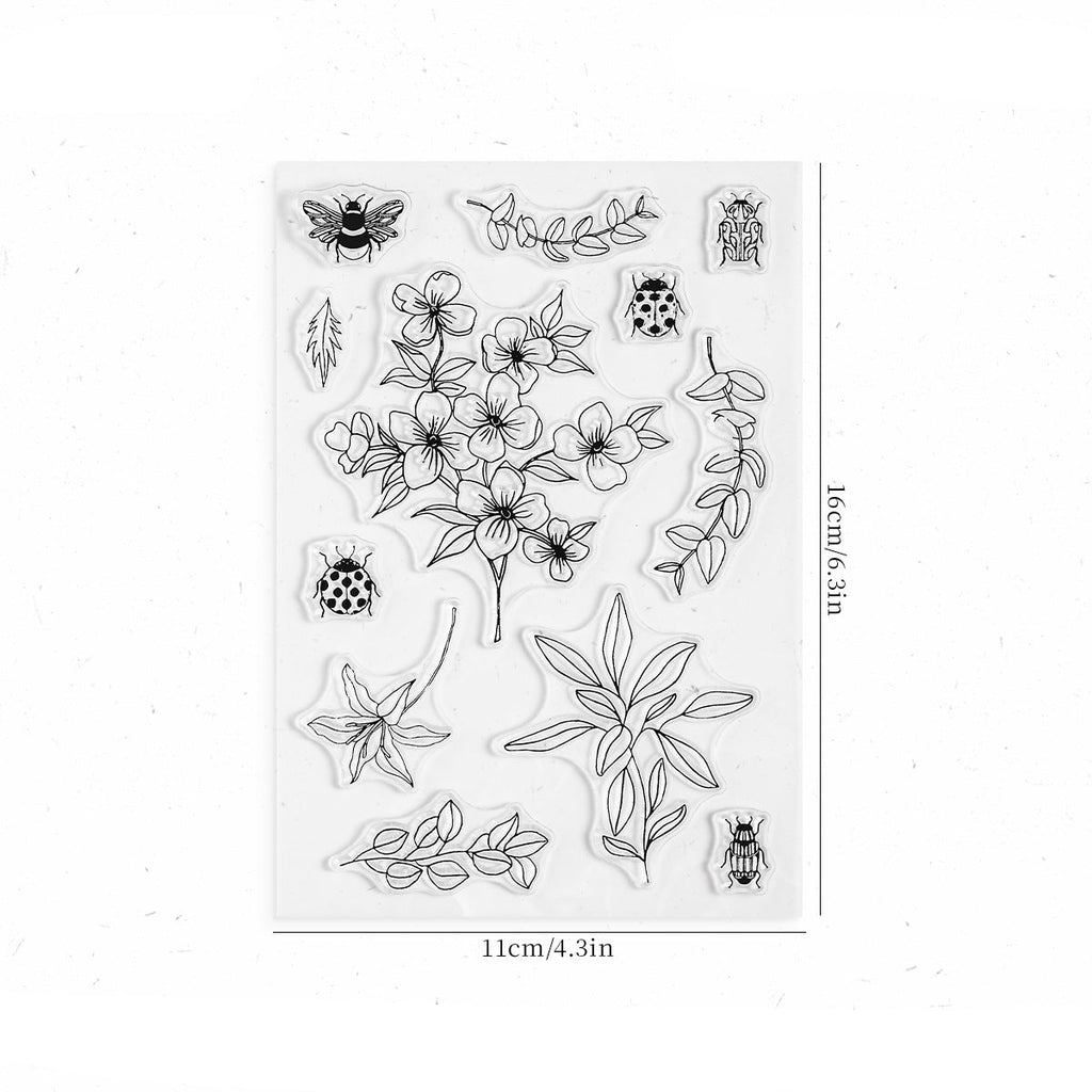 Flowers and grasses clear stamp sheet – dandelion and wildflower designs