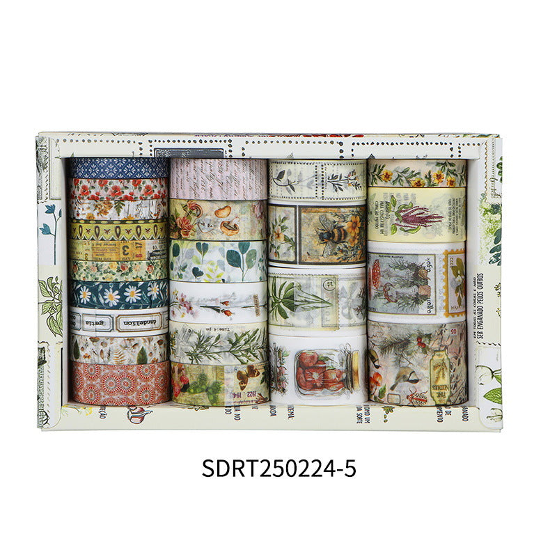 Vintage Landscape Washi Tapes - Borders & Scenes for Retro Journaling SDR250224-5 17.1*10.9