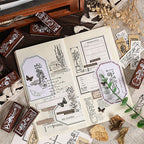 Yuezhen Cross-Border Exclusive Supply Floral Appreciation Wooden Journal Stamp Lotus Wood Rubber Plant Flower Journal Stamp