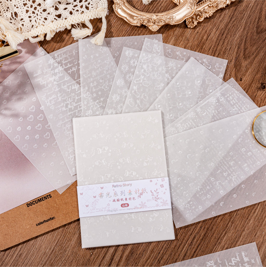 Soft gray embossed vellum paper with wave relief texture for collage backgrounds