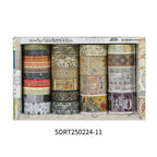 Vintage Landscape Washi Tapes - Borders & Scenes for Retro Journaling SDR250224-12 17.1*10.9