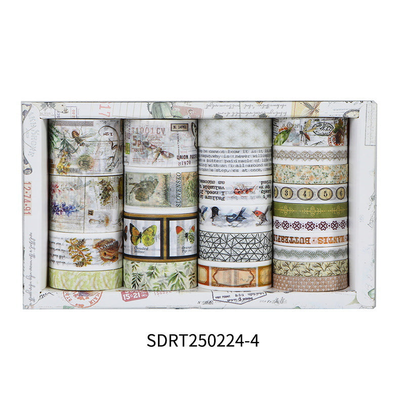Vintage Landscape Washi Tapes - Borders & Scenes for Retro Journaling SDR250224-4 17.1*10.9