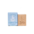 Rhythm of Rain beech wood stamp – laser engraved raindrop design, 45 mm, in gift box