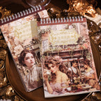 nostalgic poems sticker book set century ode and prelude of youth vintage covers gold tray
