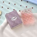 Plaid Bow textured acrylic stamp with gift box – diamond plaid pattern stamp for journal pages