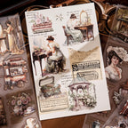 victorian ball gown transfer stickers romantic vintage ladies pet film